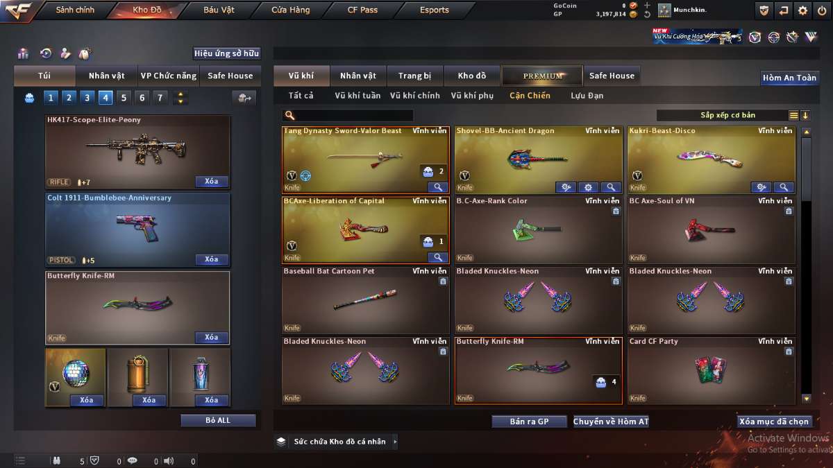 shop acc cf uy tin gia re